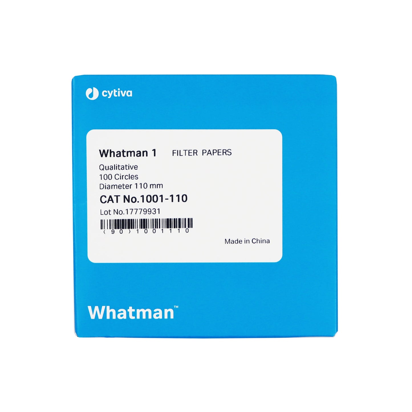 PAPEL FILTRO CUALITATIVO # 1 DE 110MM Ø PK/100 WHATMAN