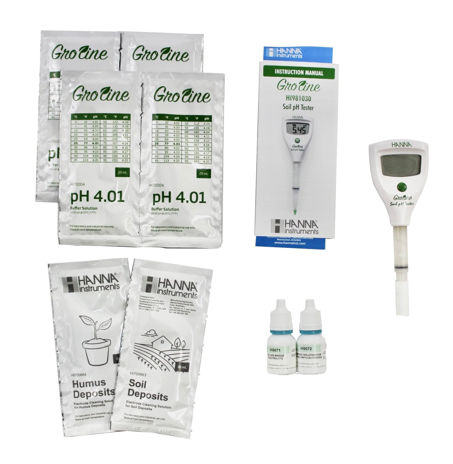 MEDIDOR DE PH 0.00-14.00 DE SUELO TIPO PLUMA HANNA