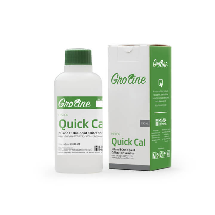 SOLUCIÓN QUICK CAL PH/CE GROLINE COMBO 230ML HANNA
