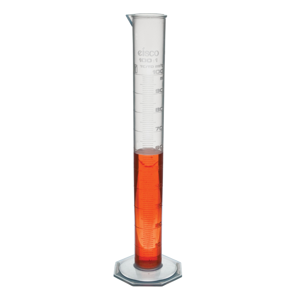 PROBETA GRADUADA POLIPROPILENO 100ML EISCO – elmatraz