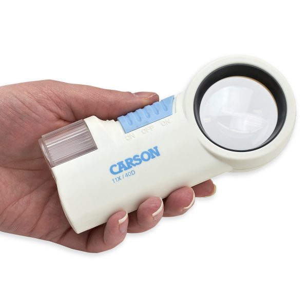 LUPA MAGNIFLASH 11X LUZ LED CARSON
