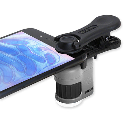 MICROSCOPIO DE BOLSILO 20X C/CLIP PARA SMARTPHONE CARSON