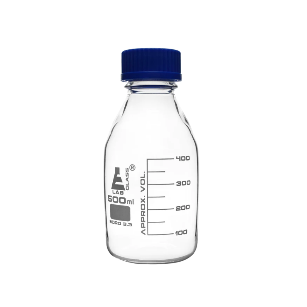 BOTELLA GRADUADA PARA MEDIOS GL45 500ML EISCO