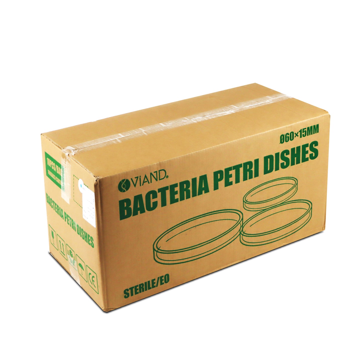 CAJA PETRI DESECHABLE APILABLE 60 X 15MM PK/10 VIAND