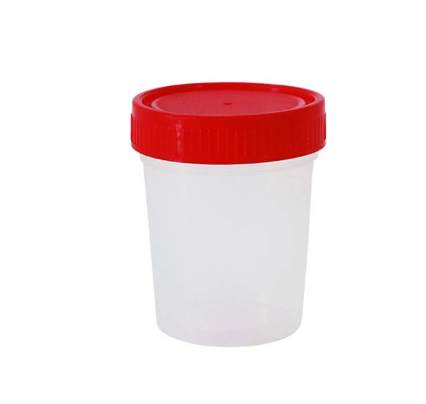 VASO COPRO ESTERIL TAPA ROJA 100ML NAL