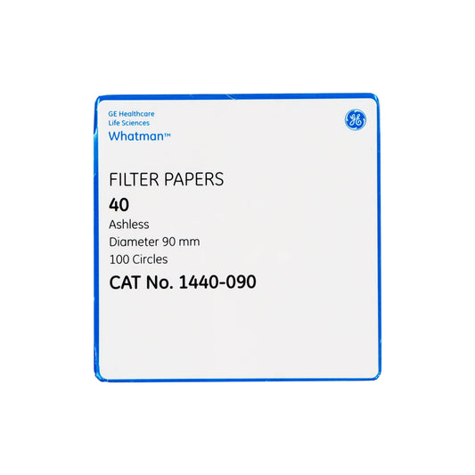 PAPEL FILTRO CUANTITATIVO #40 DE 90 MM Ø PK/100 WHATMAN