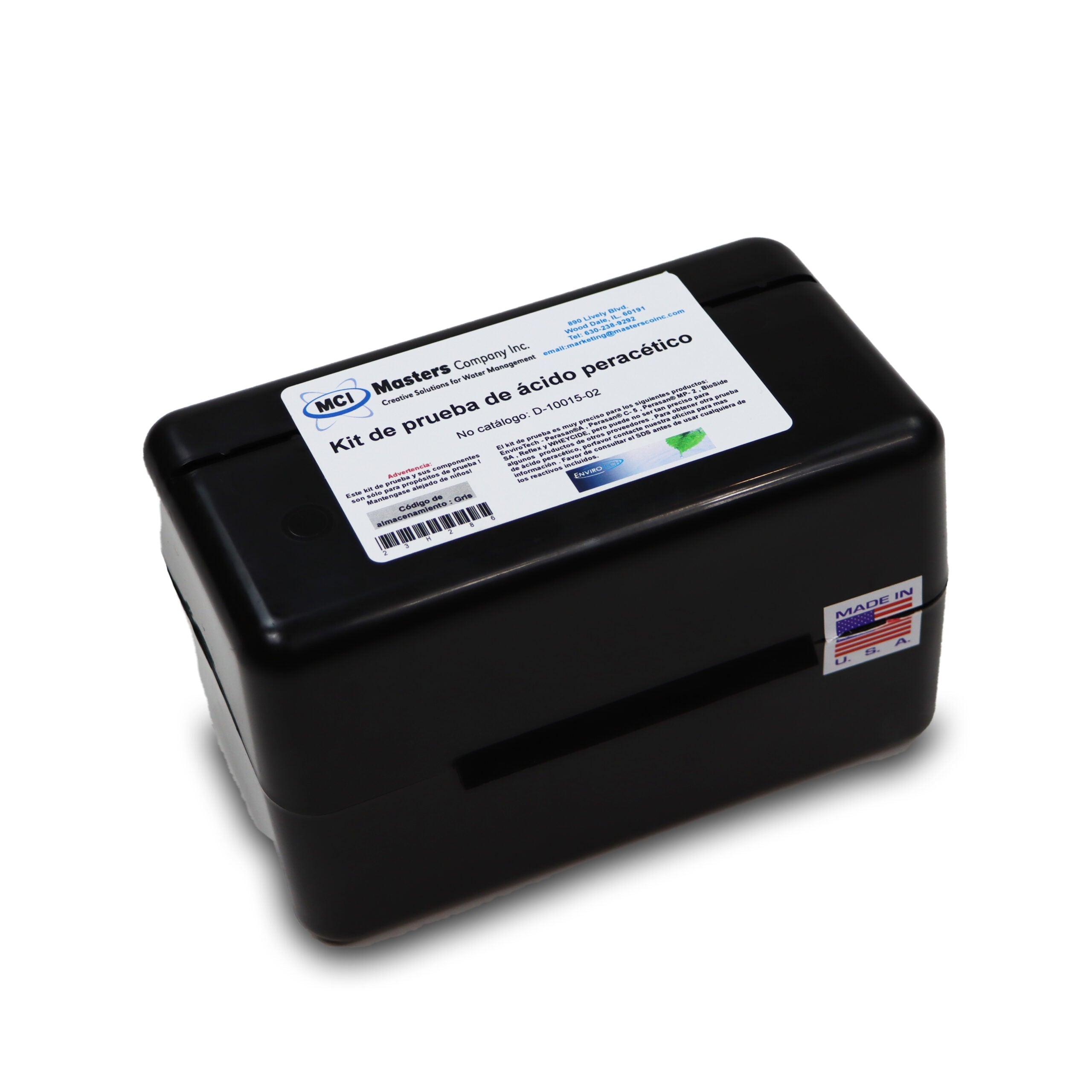 KIT DE TITULACIÓN PARA MEDIR ACIDO PERACÉTICO 20-400PPM MASTERS COMPANY